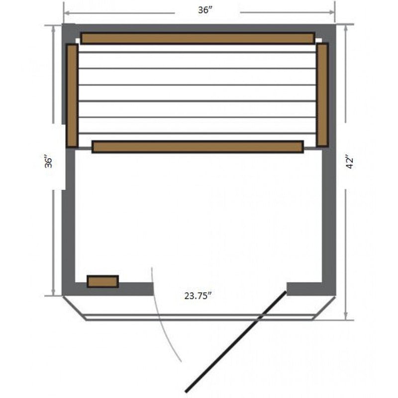 SunRay Sedona 1-Person Infrared Sauna