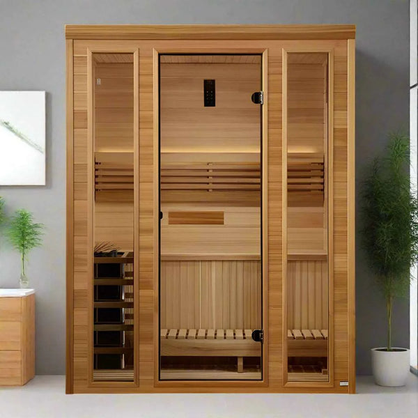 Golden Designs Andermatt Edition 3 Person Traditional Steam Sauna