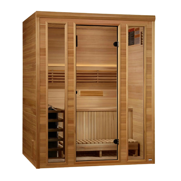 Golden Designs Andermatt Edition 3 Person Traditional Steam Sauna