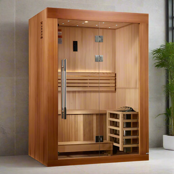 Golden Designs Sundsvall 2 Person Indoor Traditional Sauna