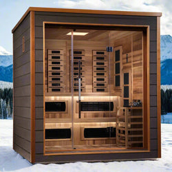 Golden Designs Karlstad 6 Person Outdoor Hybrid Sauna