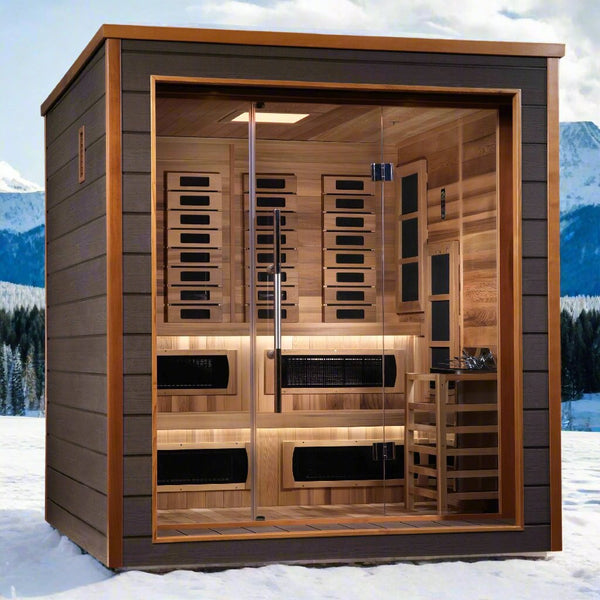 Golden Designs Karlstad 6 Person Outdoor Hybrid Sauna