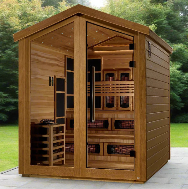 Golden Designs Kaskinen 6 Person Hybrid Outdoor Sauna