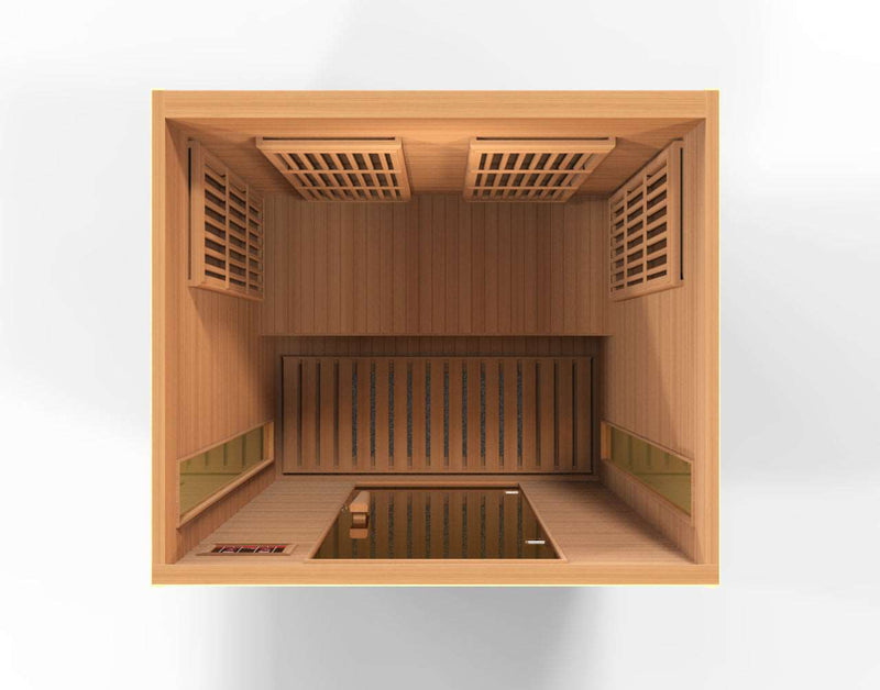 Maxxus 2 Person Low EMF Cedar Far Infrared Sauna MX-K206-01 CED
