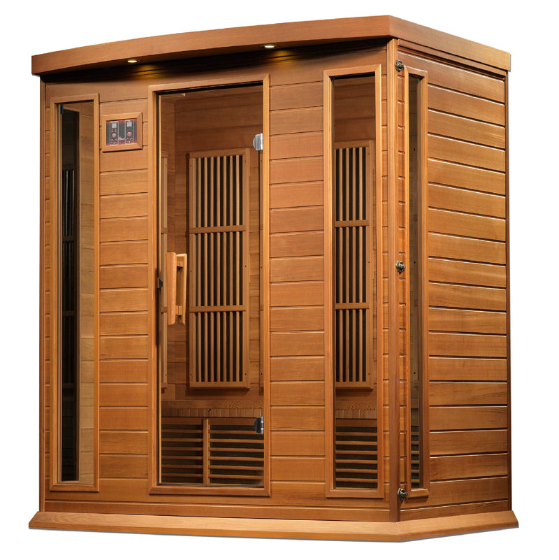 Maxxus Montilemar 4 Person Near Zero EMF FAR Infrared Canadian Red Cedar Sauna