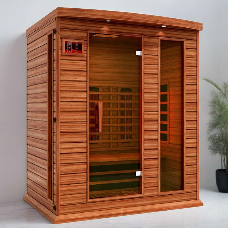 Maxxus 3 Person Full Spectrum Near Zero EMF Infrared Sauna