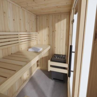 Model X6 3 Person Indoor Traditional Sauna