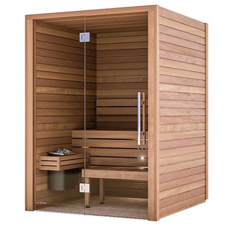 Auroom Cala Glass 2 Person Traditional Indoor Sauna