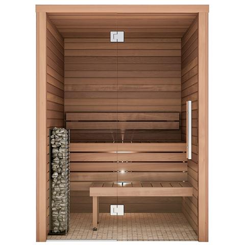 Auroom Cala Glass 2 Person Traditional Indoor Sauna